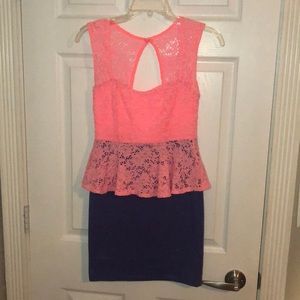 One of a kind peplum party dress